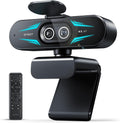 C60E Dual-Camera 4K Webcam for Streaming, Wide-Angle & Telephoto | Max 11X Hybrid Zoom & PDAF Autofocus, Remote Control, RGB Lighting, 2 Mics, Ideal for Livestreaming and Online Meeting