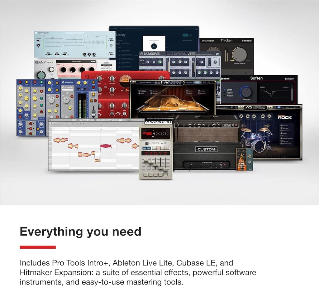 Scarlett 2I2 4Th Gen USB Audio Interface for Recording, Songwriting, Streaming and Podcasting — High-Fidelity, Studio Quality Recording, and All the Software You Need to Record | 2 Mic Preamps, 2 Hi-Z Instrument Inputs, 24-Bit/192Khz, 120Db Dynamic Range,