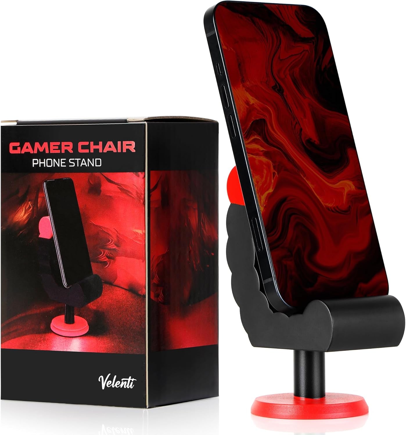 Gamer Chair Phone Stand - Phone Holder for Smartphones, Kindles up to 19 Cm Tall - Fun Gaming Accessories for Gamers - Useful Gamer Gadgets - Lovely Birthday Gift for Gamers